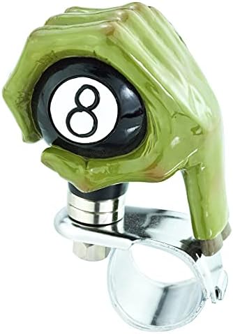 Lunsom Heavy Duty Truck Steering Wheel Knob Hand Hold 8 Black Ball Quick Release Custom Suicide Spinner Knob