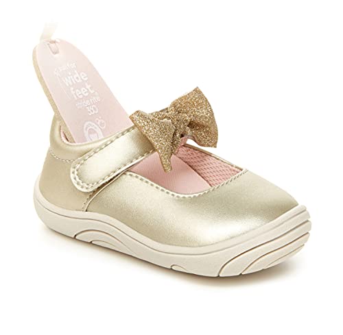 Stride Rite 360 Baby Girls Gracie Mary Jane Flat, Gold, 3 Infant Us #TOP1