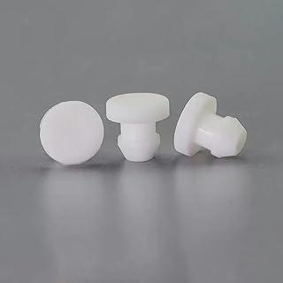 JPWNVF Tapones de Goma Maciza para Orificios, 2,5/3/3,5/4 mm, Tipo T, Junta a presión, Obturador de Extremo, (4 mm), Color, Paquete de 20 Unidades