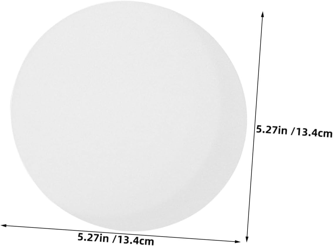 VANZACK 12pcs 5-inch Anti Glare Lamp Shade Diffuser White Acrylic Ceiling Light Cover Downlight Lens Cover for Home and Office Lighting