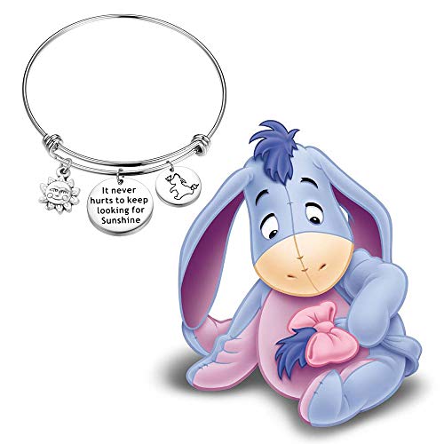 Kuiyai It Never Hurts To Keep Looking For Sunshine Bracelet Donkey Quote Bracelet Inspiration Gift (Bracelet) #TOP6