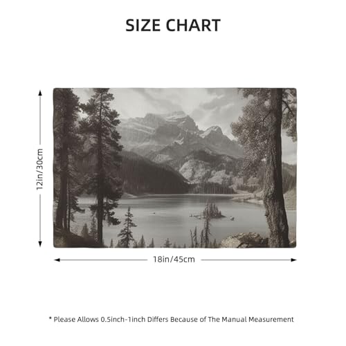 Set de table imitation lin résistant à la chaleur pour protéger votre table des taches