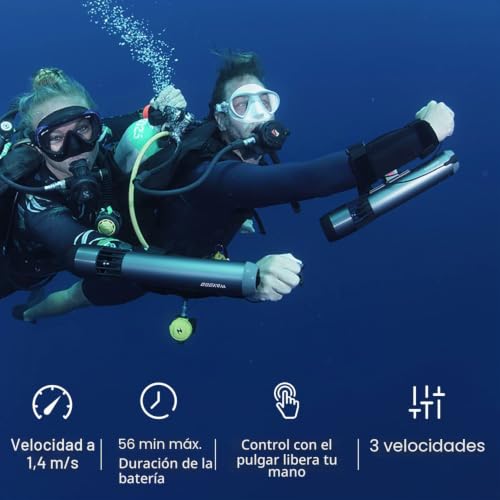 Miniatura 4 de Waydoo Subnado - Patinete Subacuático Con Control De Pulgar Para Tabla De Remo Sup, Adecuado Para Piscina, Buceo Y Esnórquel, Scooter De Agua Compacto Y Portátil Para Adultos Y Niños
