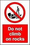 motel rocks voucher code Material: Aluminum PotteLove Tin Sign Wall Decor Do Not Climb On Rocks Sign Aluminum Metal Sign Plaque for Indoor/Outdoor Vintage Tin Art Poster for Garage Man Cave Beer Cafe Bar Pub Club Patio Home Decor 12\