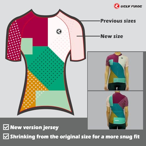 UGLY FROG Radtrikot Set Radtrikot Kurzarm + Radhose mit 20D Sitzpolster MTB 2026 Damen Fahrradbekleidung