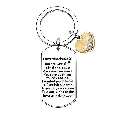 Porte-clés pour tante - Cadeau pour tante - Pour anniversaire de nièce, neveu - Pour femme Cover