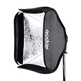 GODOX 32x32inch / 80x80cm Foldable Softbox & Grid with Godox S2 S-Type Speedlite Bracket Bowens Mount and Carrying Case for Godox V1 AD200Pro AD400Pro AD200 V860II TT685 TT600 Series and other Flashes - Image 5