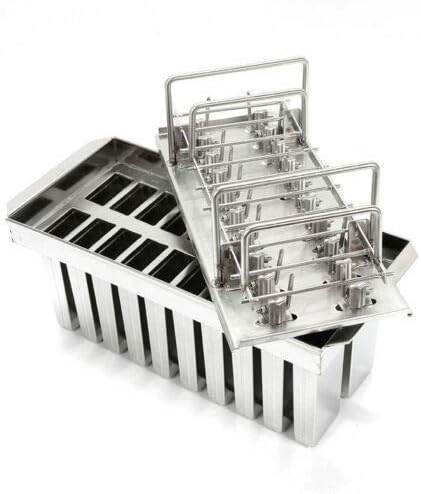 Icecream Molds Set Stainless Steel 20/30 Cavities Homemade Ice Pop Molds for DIY Ice Cream (20Pcs/Model A)