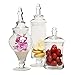 Produktbild MyGift Transparente Designer-Apothekergläser (3-teiliges Set) dekorativ, für Hochzeiten, Süßigkeiten-Buffet