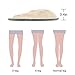 Dr. Foot's Supination & Over-Pronation Corrective Shoe Inserts, Medial & Lateral Heel Wedge Insoles for Foot Alignment, Knee Pain, Bow Legs, Osteoarthritis - 3 Pairs (Beige)