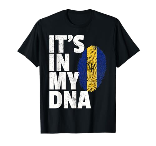 IT'S IN MY DNA Barbados Flag Official Pride Gift Country T-Shirt