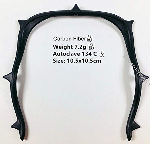 Ultra-light Frame Oral Rubber Dam Sheets Carbon Fiber Black Contrast 7.2g 134? (10 pieces)