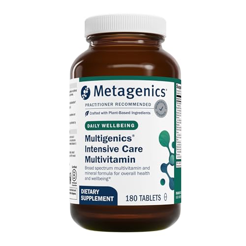 Metagenics Multigenics Intensive Care Multivitamin - Without Iron - Dietary Supplements for Everyday - with Quercetin, Beta-Carotene, Ascorbic Acid & More - Non-GMO - Gluten-Free - 180 Tablets -  MUNOIC