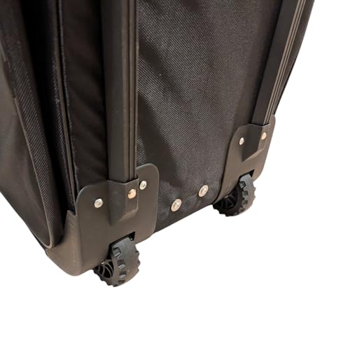 Fencing Club Two Compartment Fencing Bag, Wheeled Sports Equipment Bag for Foil Epee and Saber, Travel Gear, Competition Roll Bag with Straps, Elite Competition Team Bag, Adjustable Compartments