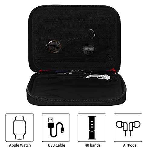 Simboom Estojo organizador de pulseira de relógio, 40 pulseiras de relógio, bolsa de armazenamento,