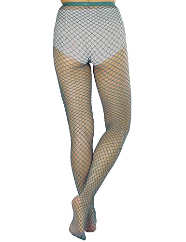 Image of Lastclream High Waisted Fishnet Tights for Women Sexy Fishnets Stockings Full Footed Fishnet Sheer Pantyhose Plus Size
