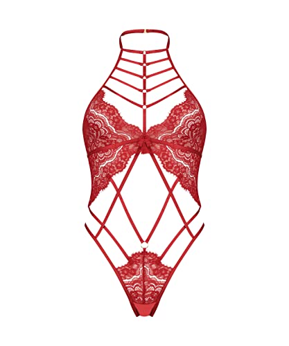 HUNKEMÖLLER Private Body Sweetie - tango red - L