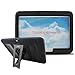 [iRHINO] TM Heavy Duty rugged impact Dual layer Hybrid Case cover with Build In Kickstand Protective Case For Samsung Tablet galaxy Tab 4 10.1 inch T530 (BLACK ON BLACK)