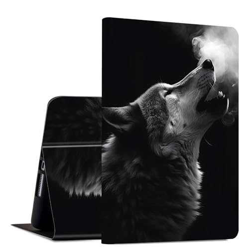 Case for iPad 9th/ 8th/ 7th Generation, for iPad 10.2 inch Case 2021/2020/2019 Slim PU Leather Multiple Viewing Angles Smart Stand Shell Cover Auto Wake/Sleep for iPad 10.2,Winter Wolf Howling