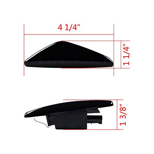 Sequential Dynamic Amber Flashing Flowing LED Fender Side Turn Signal Marker Light Compatible with BMW 2011-2017 F25 X3 07-13 E70 X5 08-14E71 E72 X6 (Pair, Dark Smoke Lens) - Thumbnail 4