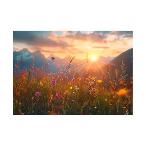 Impression sur toile paysage 70x100cm pour decoration murale salon
