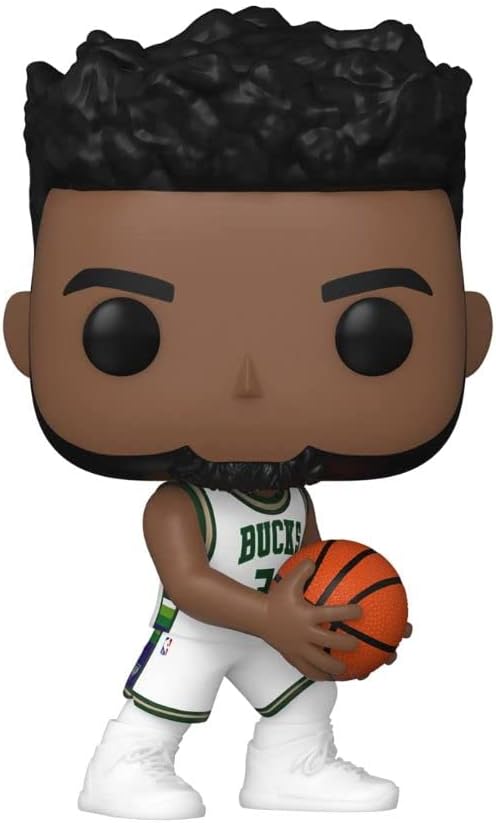 Funko POP! NBA: Milwaukee Bucks, Giannis Antetokounmpo, City Edition '21, Collectable Vinyl Figure, Gift Idea
