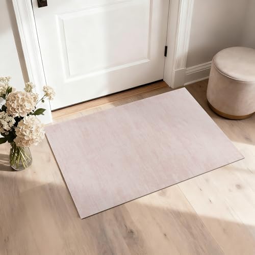 BILEEHOME Pink Bathroom Rugs Cute Modern Washable Non Slip Small Rug 3x5 — 사진 2