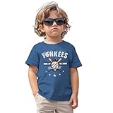 KEKEMI Baseball Shirt for Toddler Boys Girls Baseball Team Print T-Shirt Ballgame Outfit Game Day Tees Cute Summer Sport Tops(Blue,18-24Months)