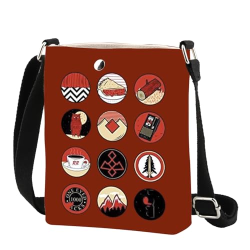 Sac à bandoulière rouge et noir Bienvenue chez TP petit sac de transport urbain
