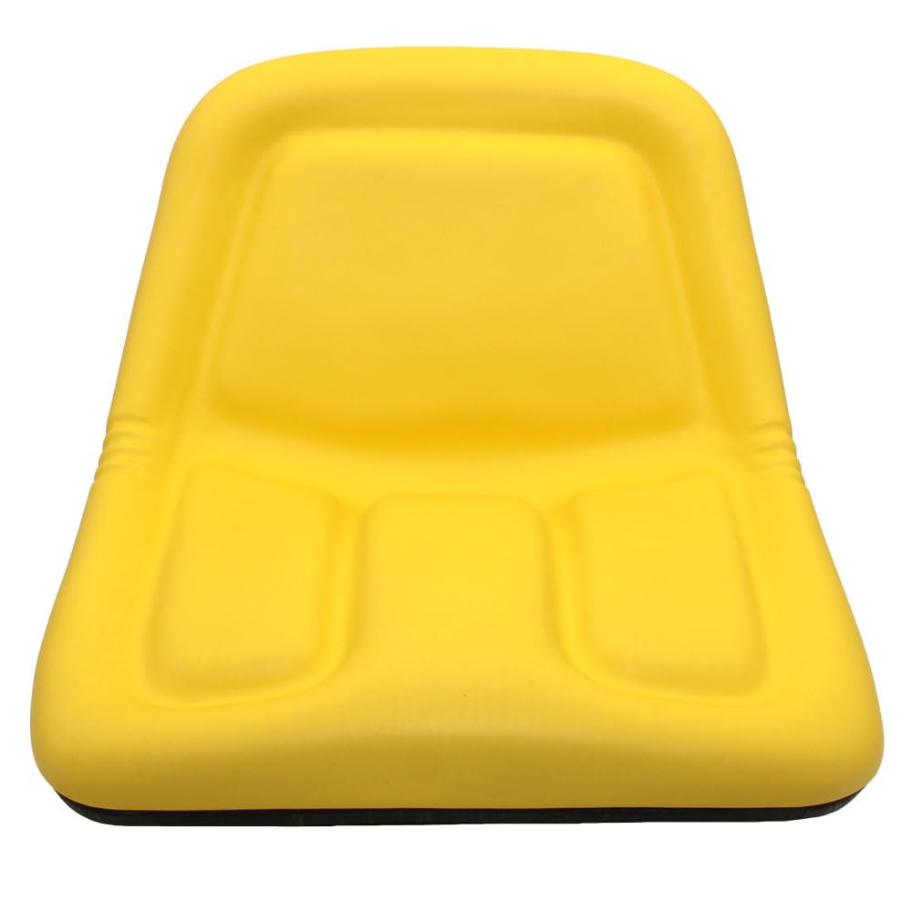 Mower Garden Tractor Seat w/Yellow Vinyl Cover Fits John Deere STX30 STX38 130 160 AM105898 ET12564