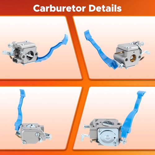 MOTOALL 590460102 Carburetor for Husqvarna125B 125BX 125BVX Leaf Blower Trimmer for Zama C1Q-W37 Carb 545 08 18-11 581798001 545081811 545112101 with Air Filter Fuel Line Kit by MOTOALL - Image 8