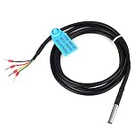 Tiiyee Soil Temperature Humidity Sensor Probe, High Precision Digital SHT35 Module with IP67 Waterproof Stainless Steel Case, I2C Output for HVAC Weather Station Agricultural Environmental Monitoring