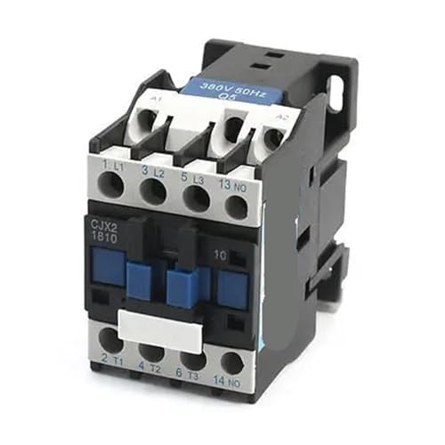Contacteur AC CJX2-1810 pour rail DIN 35mm avec bobine 380V et intensité de 32A