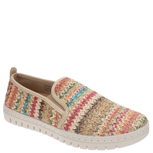 Easy Street Women's Fresh Flat Loafers, Spring Multi Woven, 10