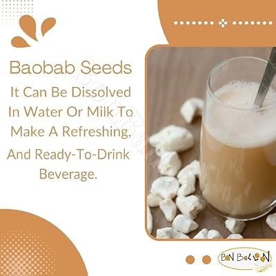 Baobab Seeds Natural Dried Seed Tabaldi Juice Drink Dry Herbs Pure Herbal Egypt Arab Herb Egyptian Rich Premium No Additives Non Gmo Kosher Halal ( 1 Pack  4.41 oz / 125 gm )