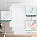 Carbrea Translucent Garment Bag - 15 Packs Garment Bags for Hanging Clothes Dress Bag Suit Bags for Closet Storage Travel - 24