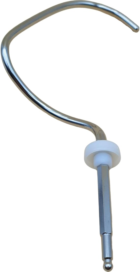 S-Dough Hook 00080060 Compatible with Bosch MUM4 ProfiMixx 44 S-shaped stainless steel dough hook 190mm long; compatible with MUM4405 MUM4427 and ProfiMixx 44 46 and 47.