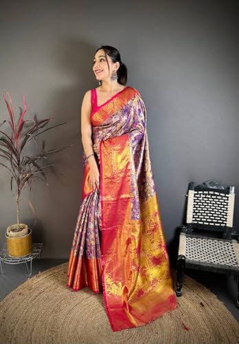 Veglari kanchipuram silk saree in soft silk – image 3