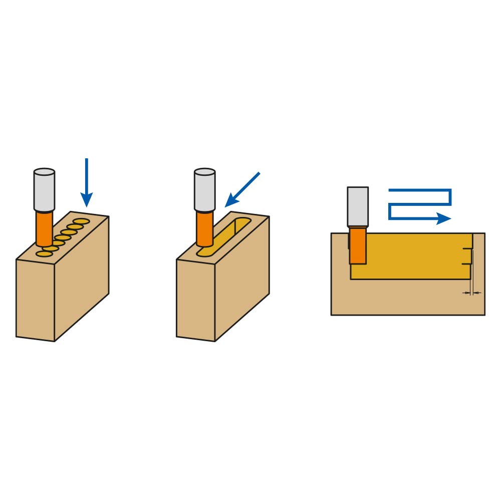 Punta Per Mortasare CMT 102.120.32 | 2 Taglienti Con Rompitruciolo | Acciaio HL | Diametro 12mm - Foto 7