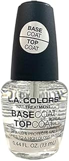 L.A. Colors (1) bottle – Nail Treatment – Primes & Protects Nails Dries to a High Gloss Finish – BASECOAT/TOPCOAT #195 - 0.44 fl oz / 13 mL