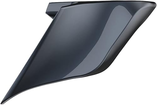 Miniatura 446 de Advanblack Barracuda - Cubiertas laterales estiradas plateadas (brillantes), paneles extendidos para Harley Touring Street Glide Road Glide Electra