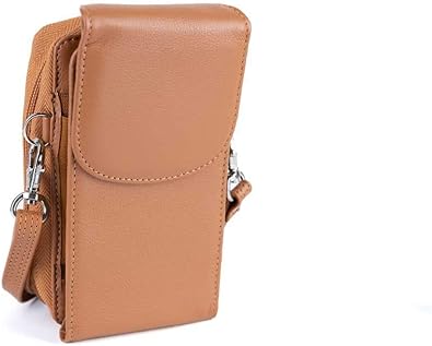 Leather Crossbody RFID Smart Phone Accordion Wallet Purse