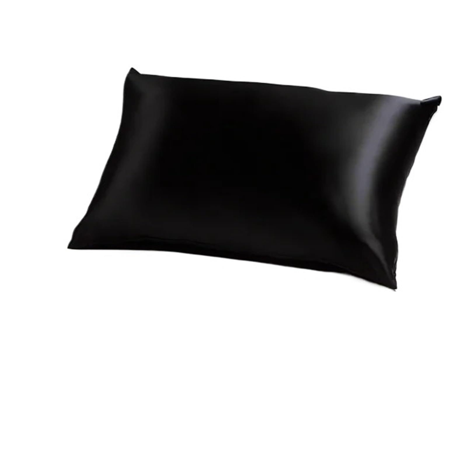 CNYUON Mulberry Silk Pillowcase, Improve Sleep, Seat(Black,20x30 inch)