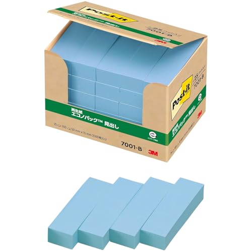 3M �|�X�g�C�b�g �t� �ׂ� ������ �u���[ 50×15mm 100��×25�p�b�h 7001-B �G�R�}�[�N�F�菤�i �O���[���w���@�K��