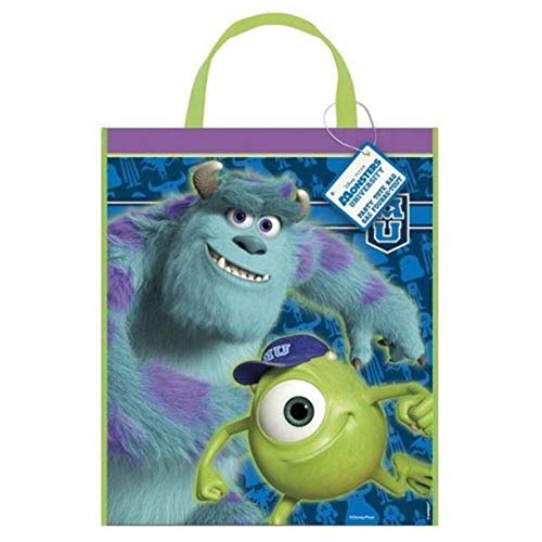 Monsters University - Bolsas de Cotillón Collage Diseño Plástico (L) (Verde, Azul)