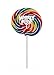 Whirly Pops - Swirled Rainbow Colored Lollipops (6 Count)