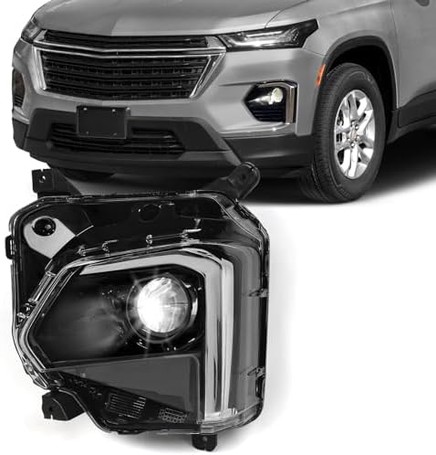 VLINCAR LED Headlight Compatible with Chevy Traverse 2022 2023 2024 W/o ...