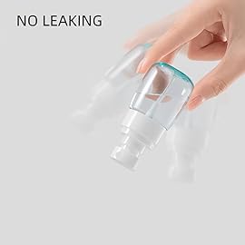 TOSERSPBE Spray Water Bottle Hair Mister, Fine Mist Stylist Sprayers 360 Empty Small Misting Spritzer, Perfume Atomizer with Pump Clear Containers 2PCS/2oz