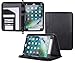 rooCASE iPad Pro 12.9 Case - Premium Leather Executive Portfolio Case - Detachable iPad Sleeve with Stand, Document and Card Holder, Apple Pencil Sleeve for iPad Pro 12.9-inch Tablet 2017/2015, Black