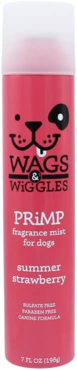 Wags & Wiggles Fragrance Mist for Dogs | Dog Grooming Waterless Spray | Summer Strawberry, 7 oz | Easy and Convenient Way To Freshen…
